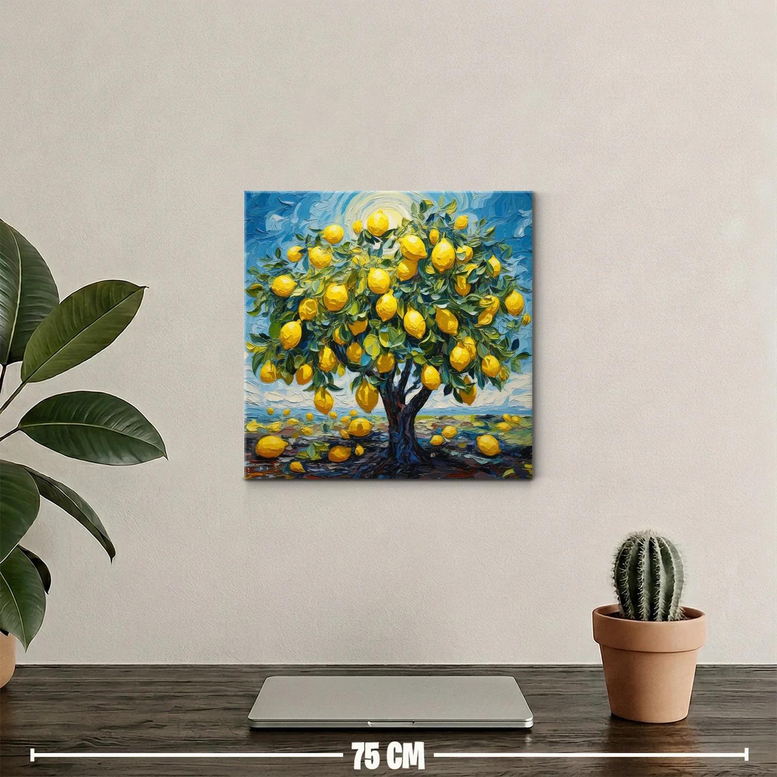Árbol de limones vibrantes bajo un sol radiante — miniatura 2