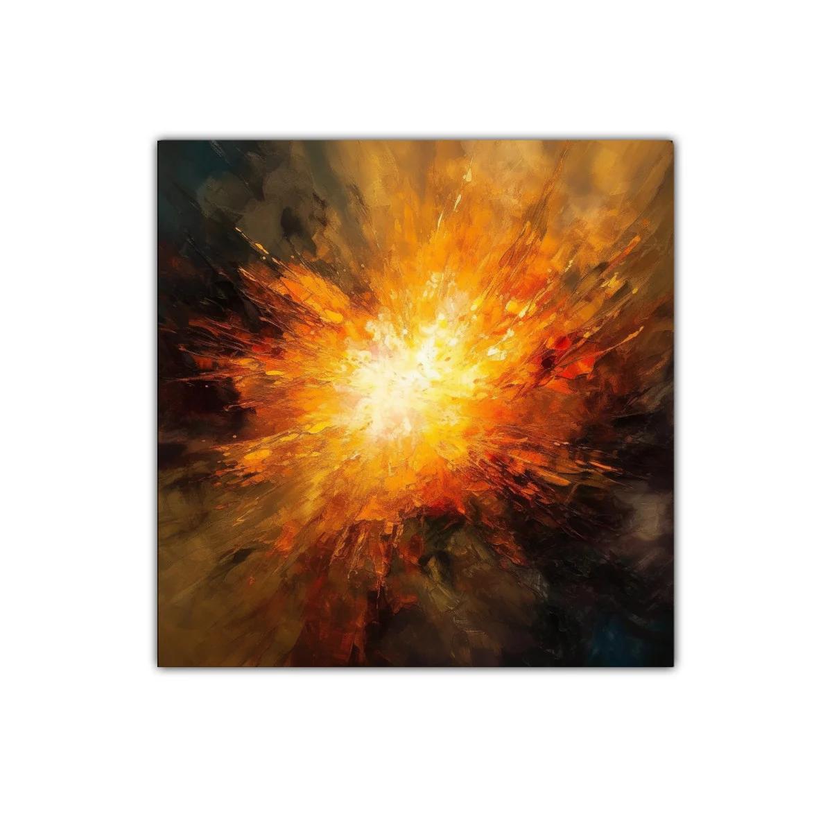 Explosión de luz cálida en explosión abstracta vibrante — miniatura 1