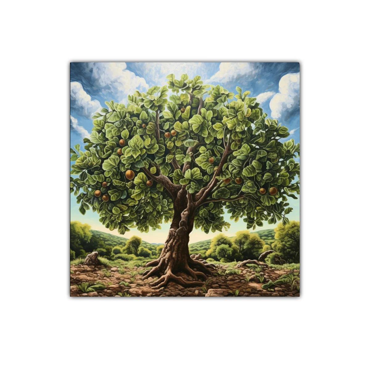 Árbol frondoso con frutos bajo un cielo luminoso y abierto — imagen principal