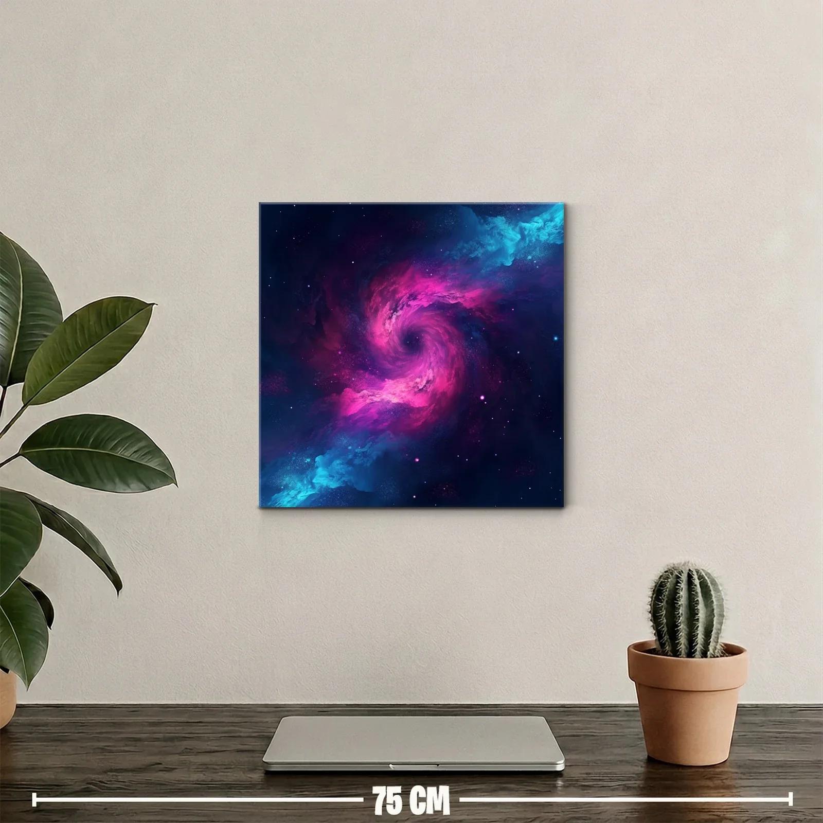Explosión Cósmica en Tonos Vivos de Azul y Rosa — miniatura 2