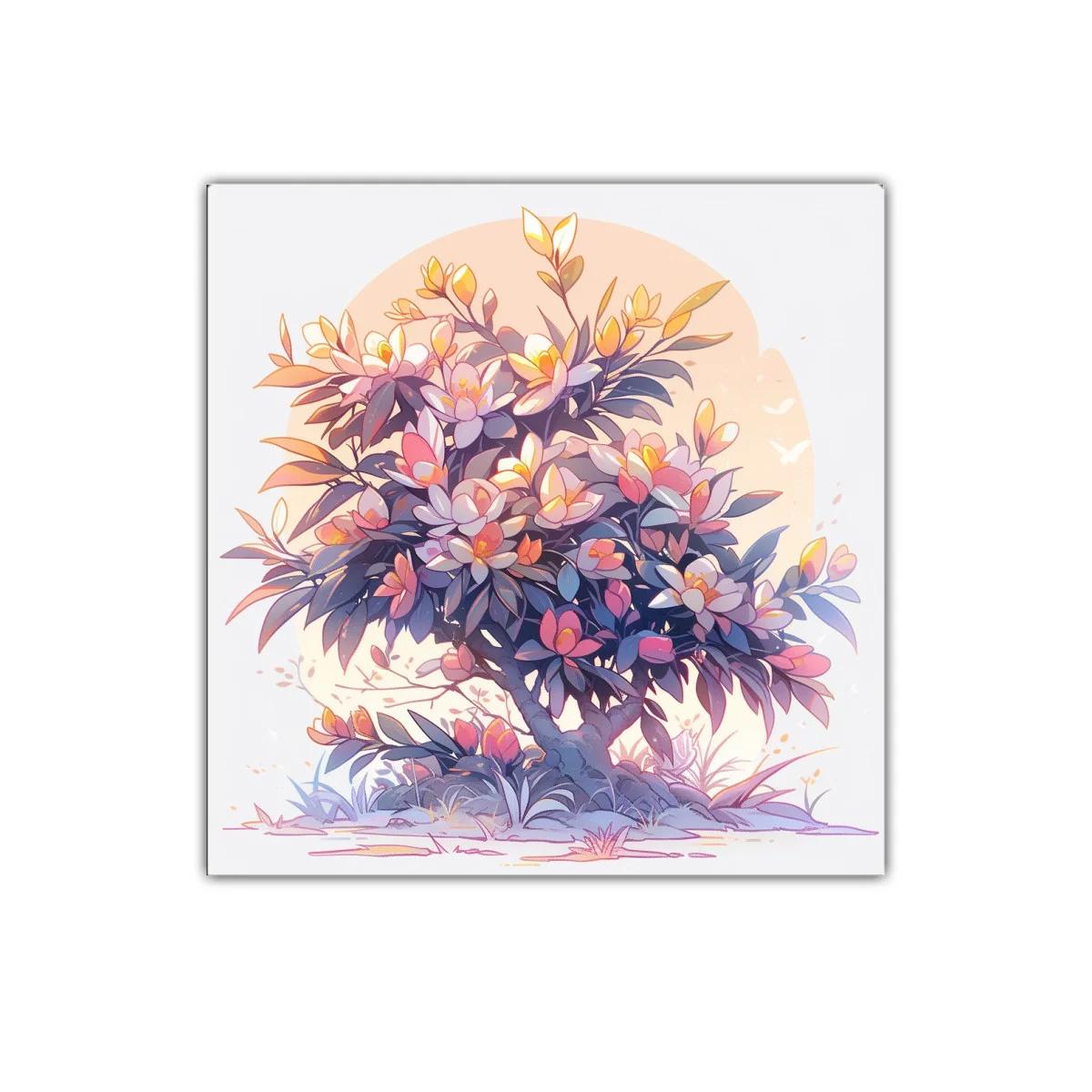 Árbol florido en tonos pastel para decoración delicada — imagen principal