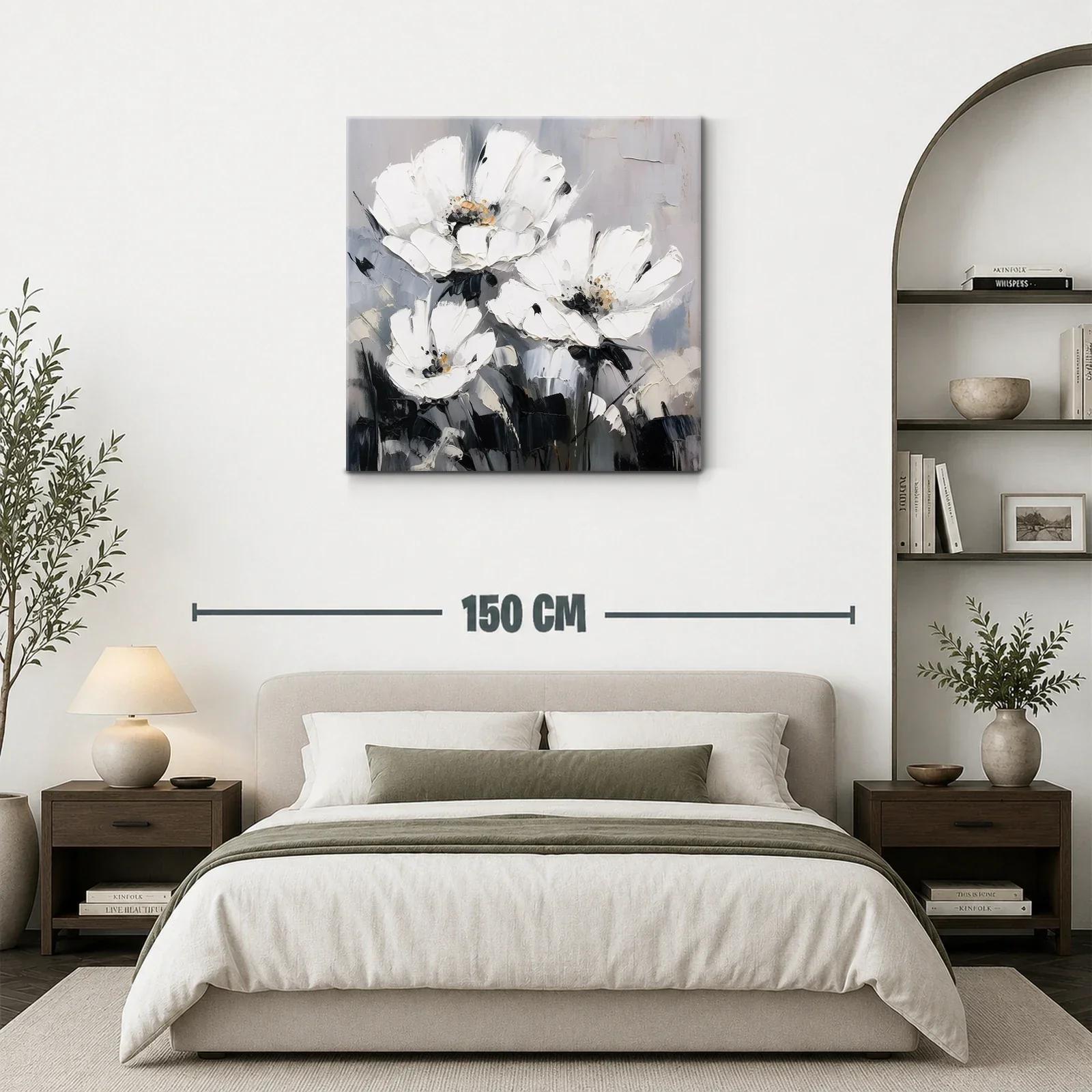 Elegancia floral en tonos neutros para espacios modernos — miniatura 3