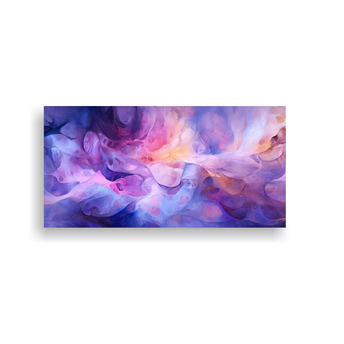 Cuadro nubes de color abstractas con velos translúcidos — imagen principal