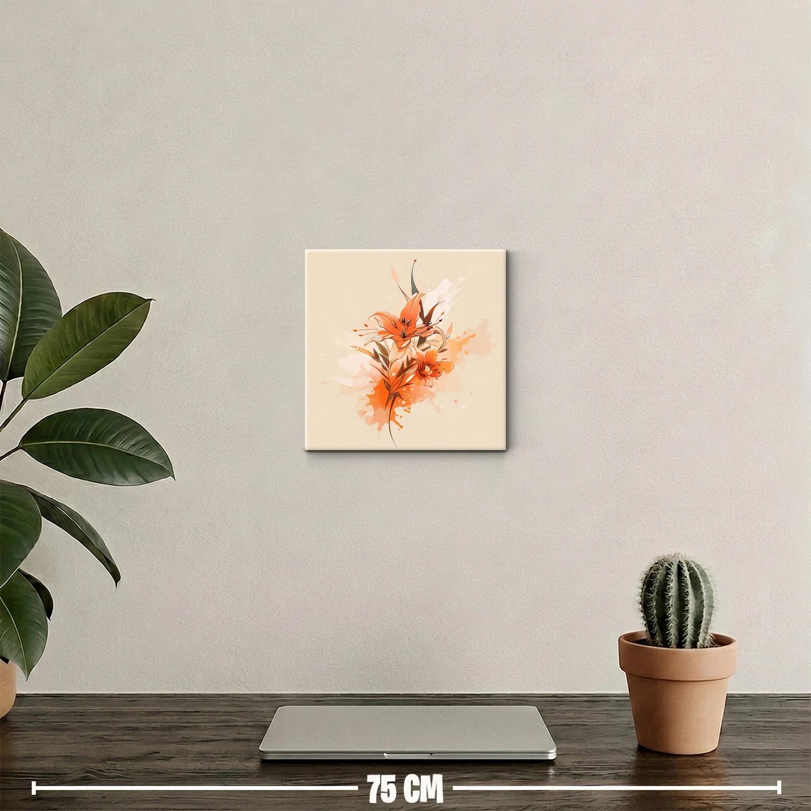 Flores en tonos cálidos con estilo moderno y delicado — miniatura 2
