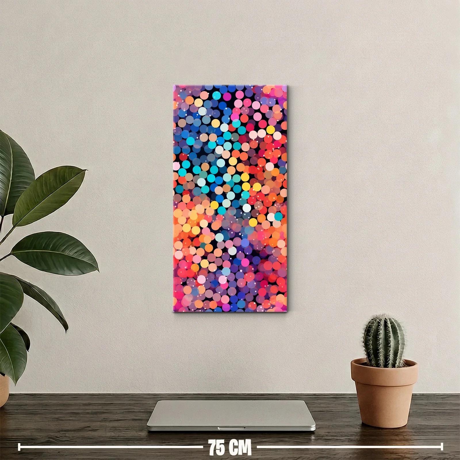Cuadro patrón de círculos de colores vibrante — miniatura 2