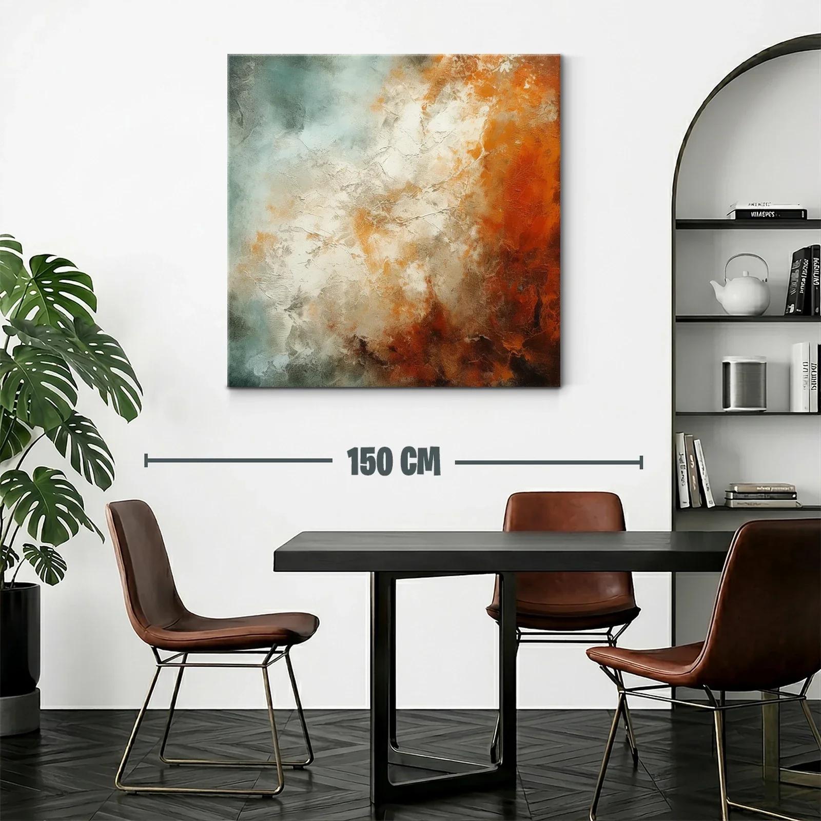 Composición abstracta con tonos cálidos y neutros — miniatura 2