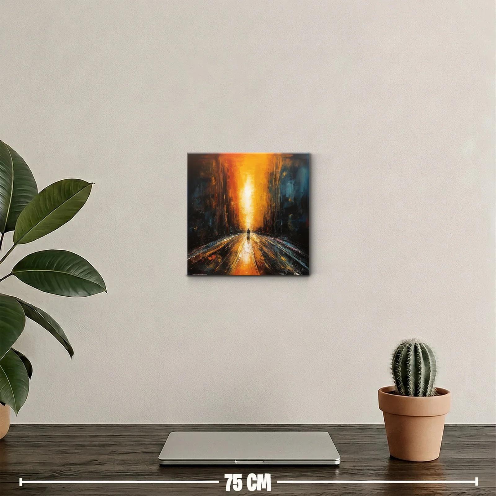 Camino de luz entre sombras intensas y cálidas — miniatura 2