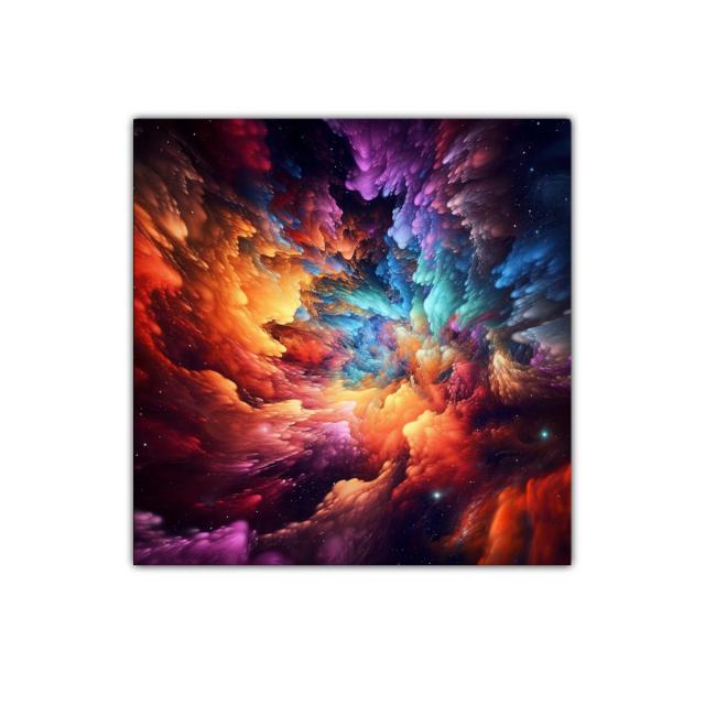 Explosión de colores cósmicos llenos de energía vibrante