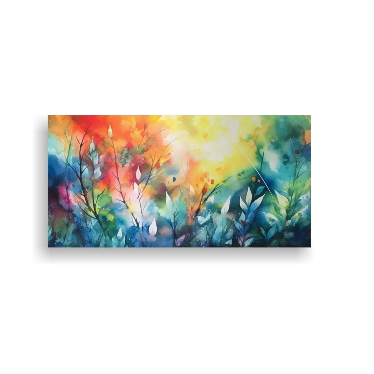 Cuadro pradera de flores silvestres con cielo luminoso — imagen principal