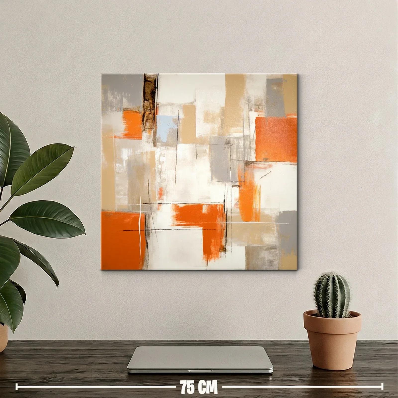 Composición abstracta con tonos cálidos y vivos contrastes — miniatura 2