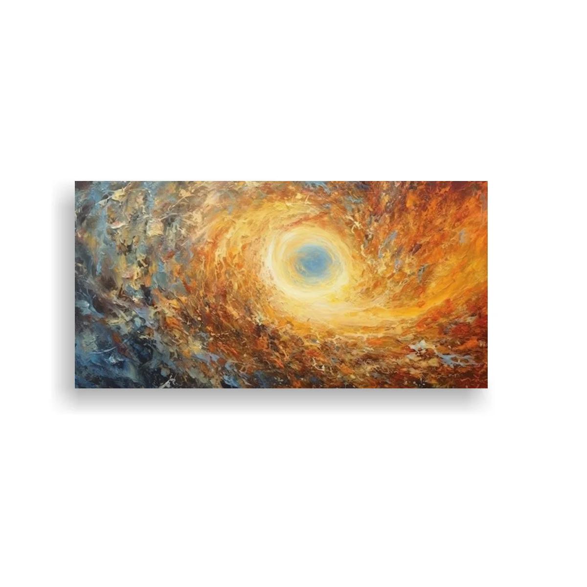 Cuadro vórtice luminoso con cielo turbulento — imagen principal
