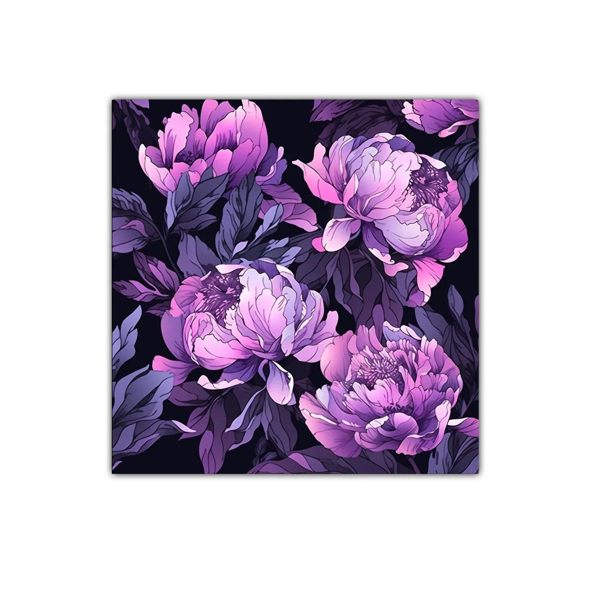 Flores violetas en un fondo oscuro elegante — imagen principal
