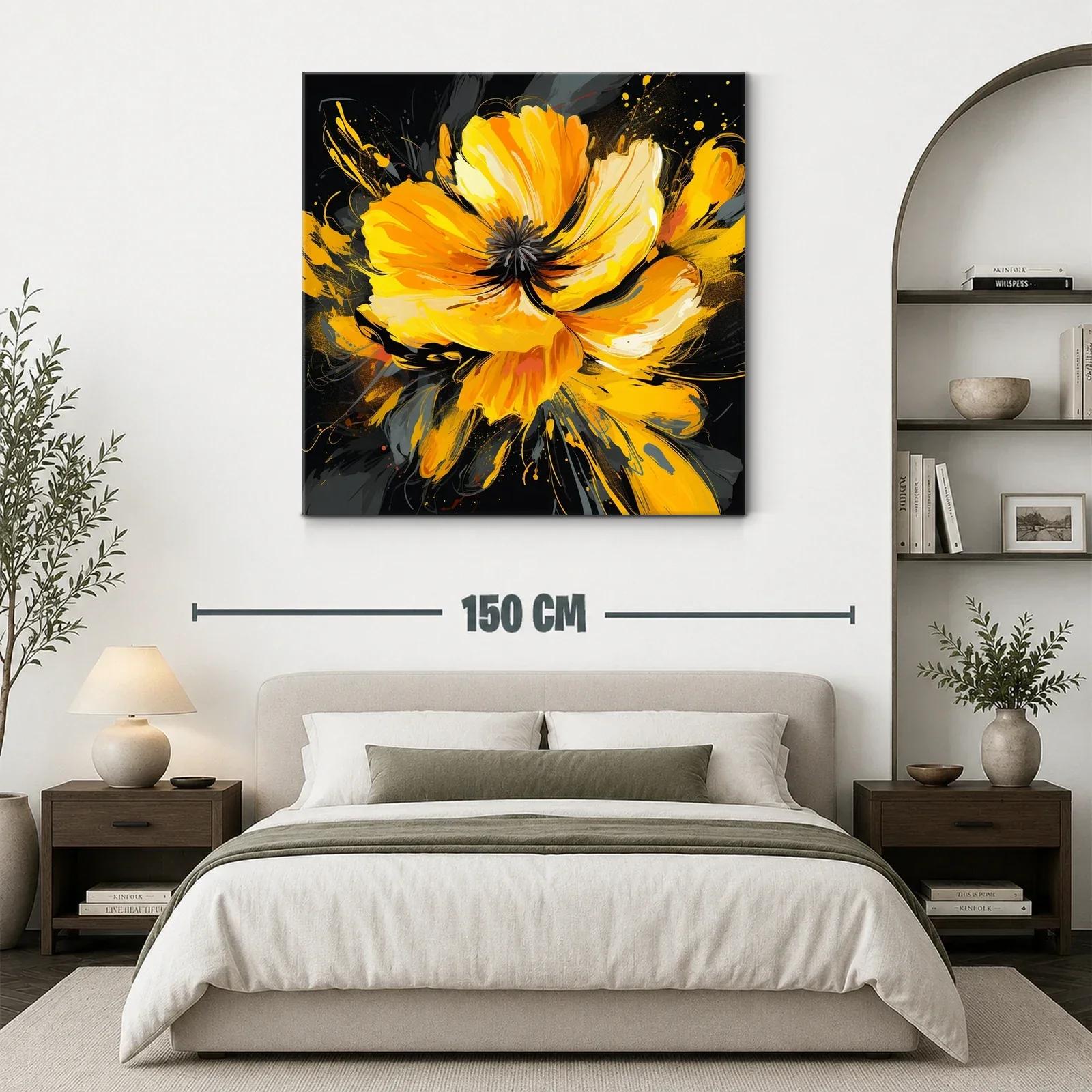 Impacto floral en tonos vibrantes naranja y amarillo — miniatura 3
