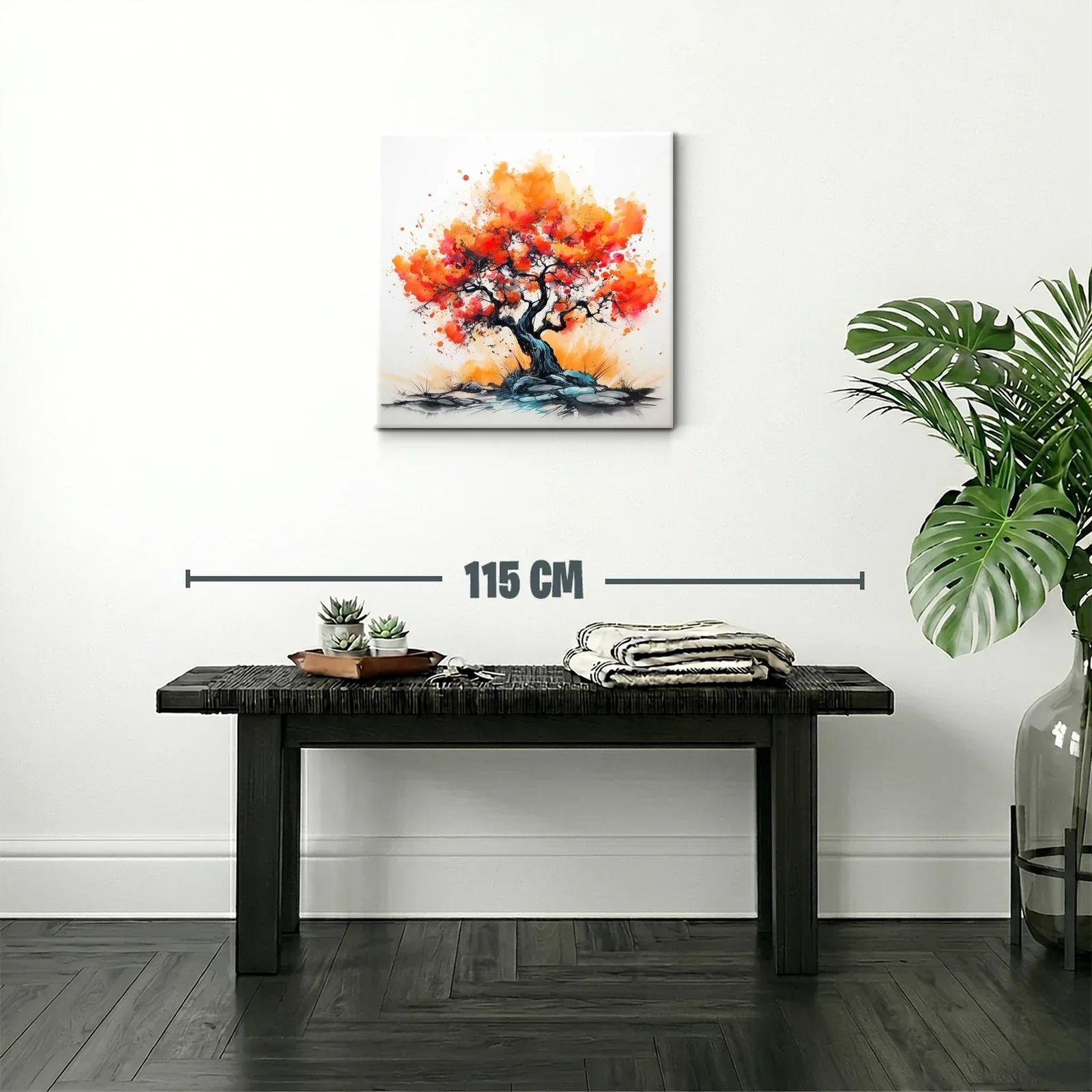 Árbol vibrante con tonos cálidos y energía dinámica — miniatura 2