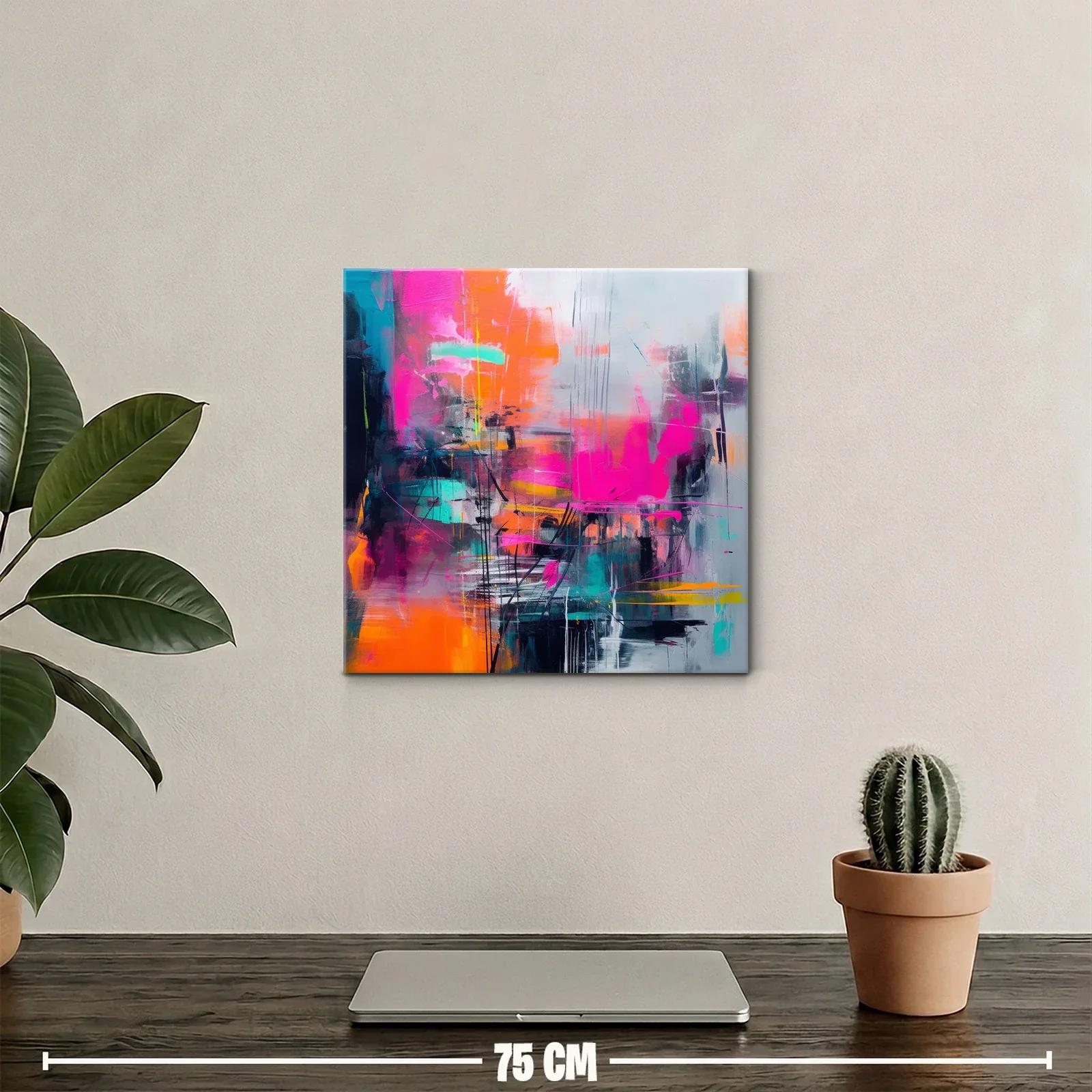 Composición vibrante con tonos intensos y contrastes dinámicos — miniatura 2