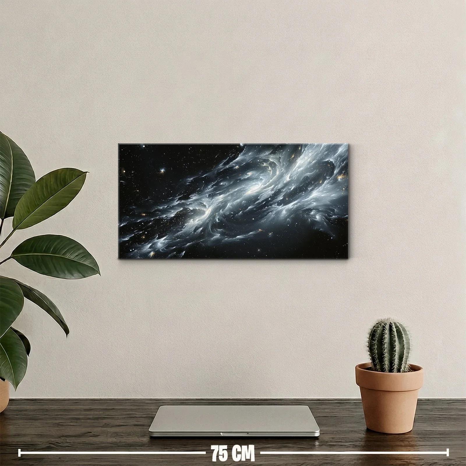 Cuadro galaxia espiral luminosa en diagonal — miniatura 2
