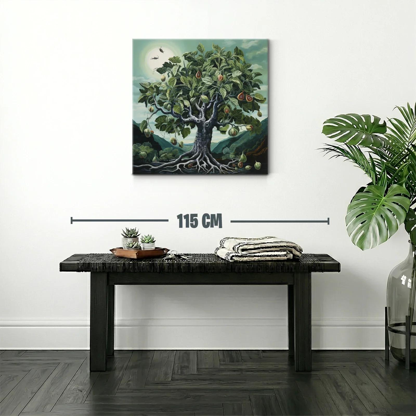 Árbol de higos en paisaje natural con cielo azul verdoso — miniatura 2