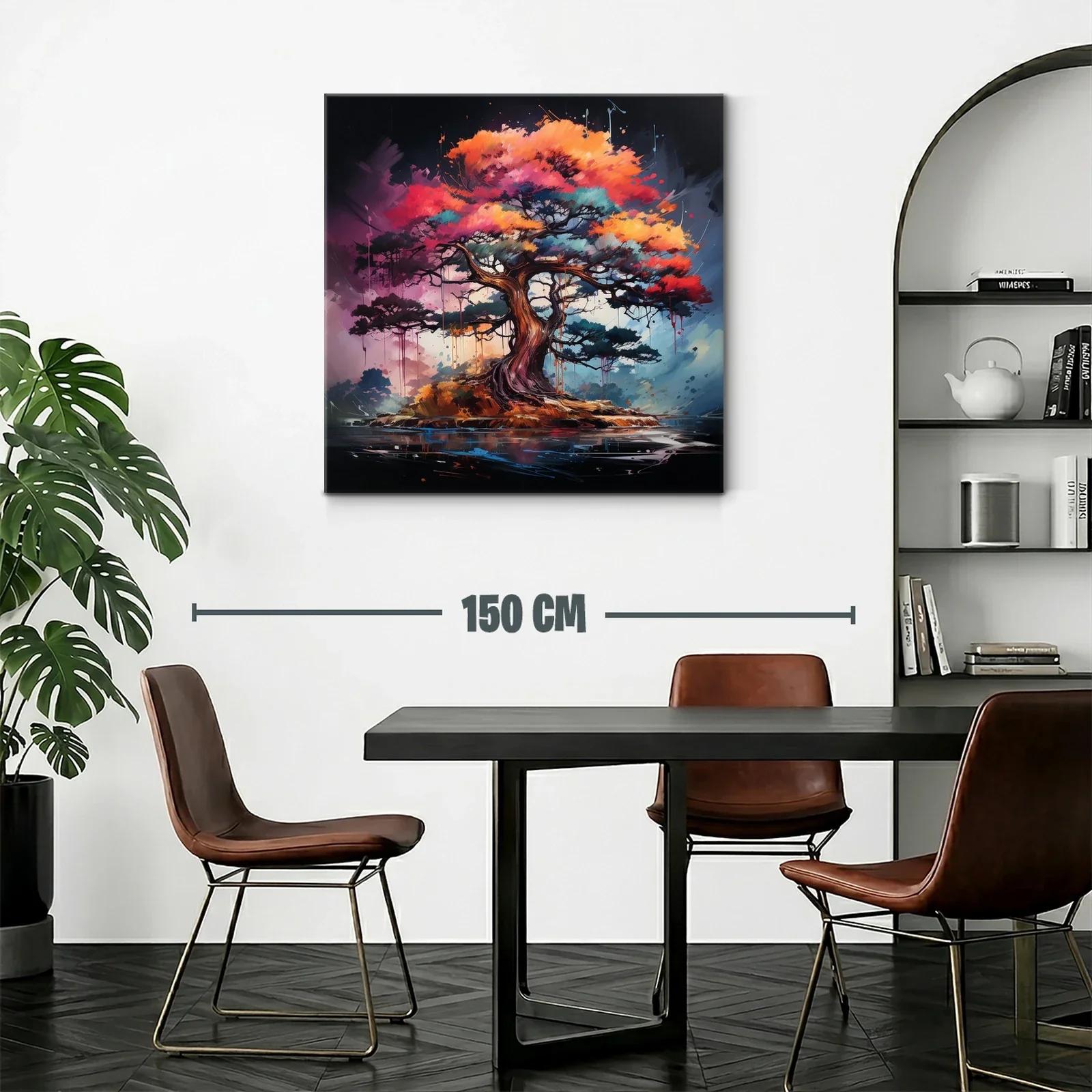 Árbol lleno de vida con tonos vibrantes y detalle dinámico — miniatura 2