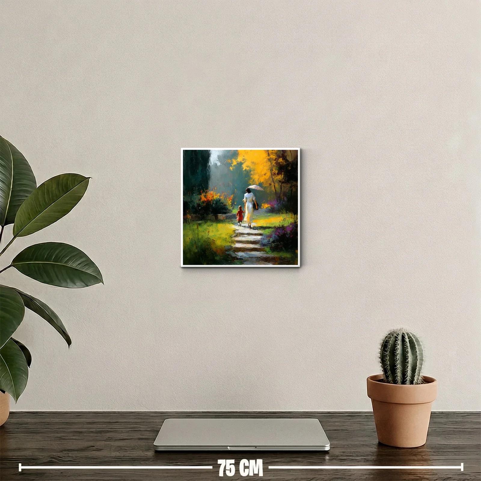 Paseo en el parque con luz dorada y colores brillantes — miniatura 2