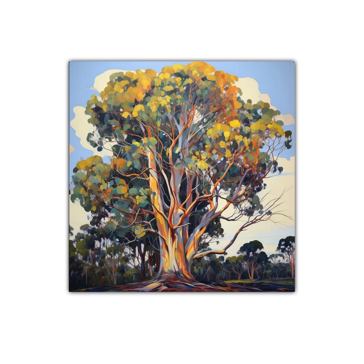 Árbol majestuoso con tonos cálidos y vibrantes — imagen principal