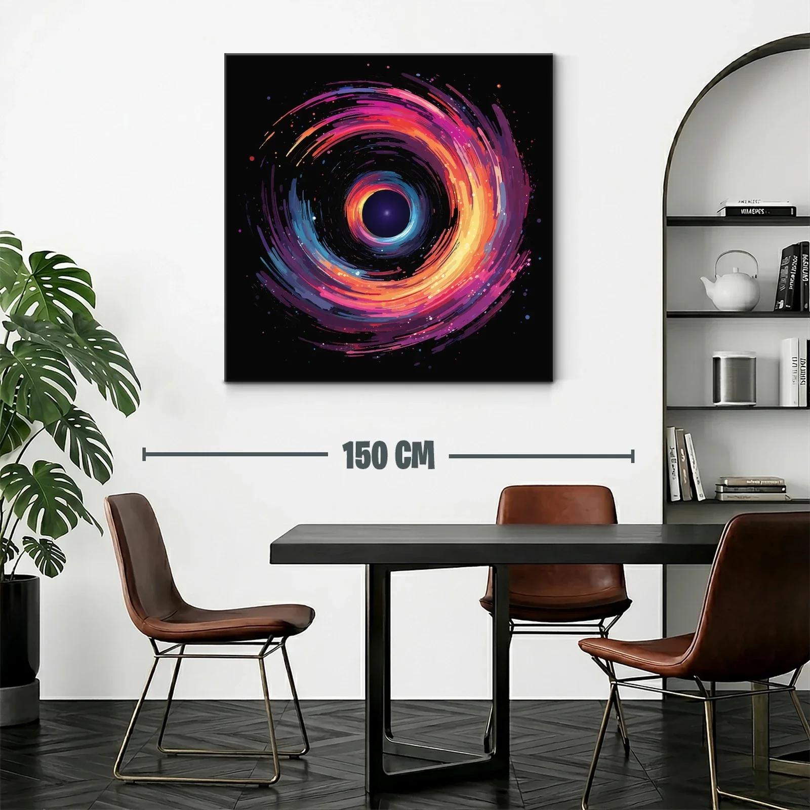 Espiral cósmica en vibrantes tonos cálidos y fríos — miniatura 2