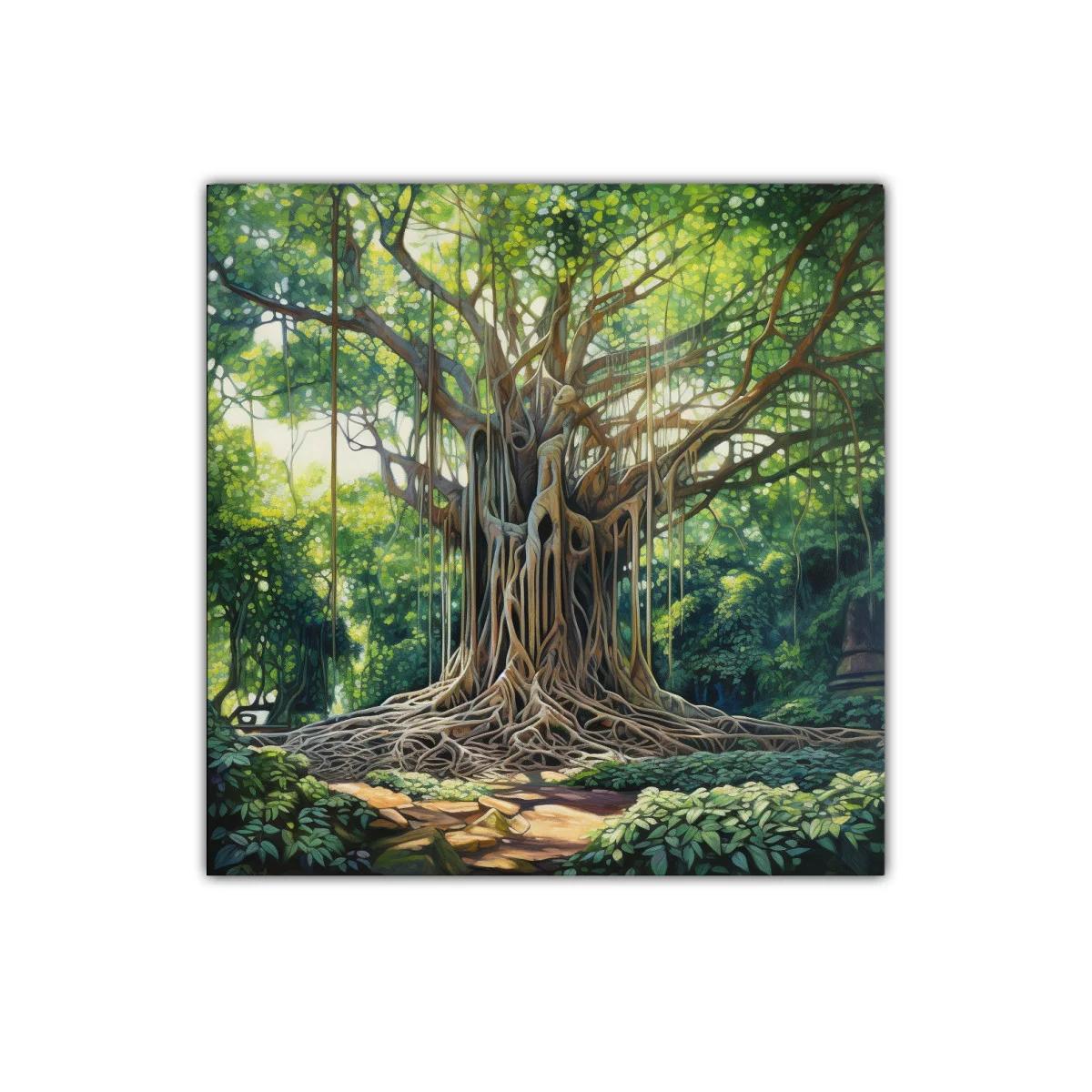 Impresionante árbol antiguo bajo la luz del sol — miniatura 1