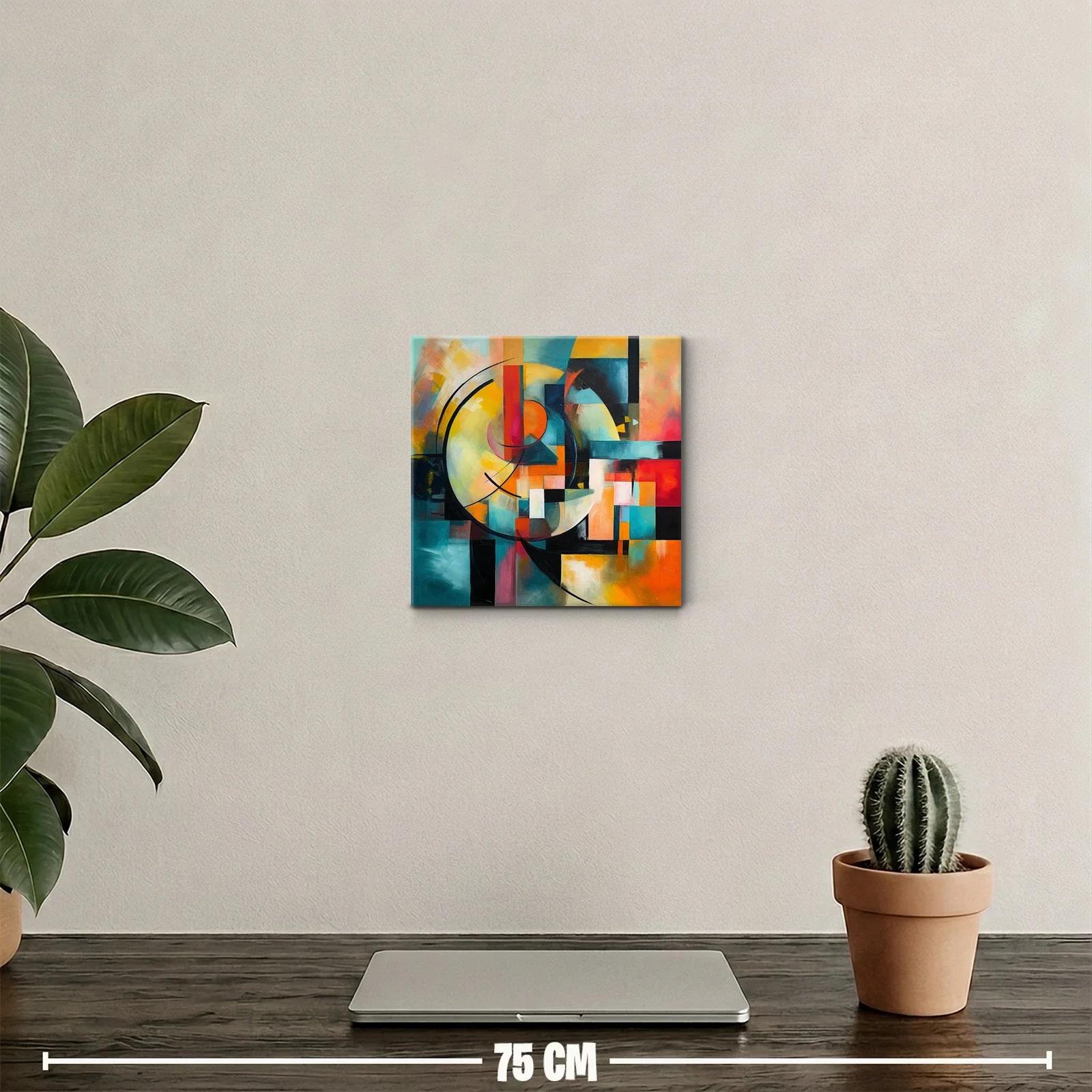 Composición abstracta vibrante con formas geométricas armoniosas — miniatura 2