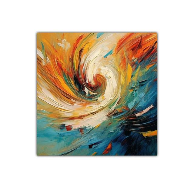 Estallido de colores vibrantes en remolino dinámico