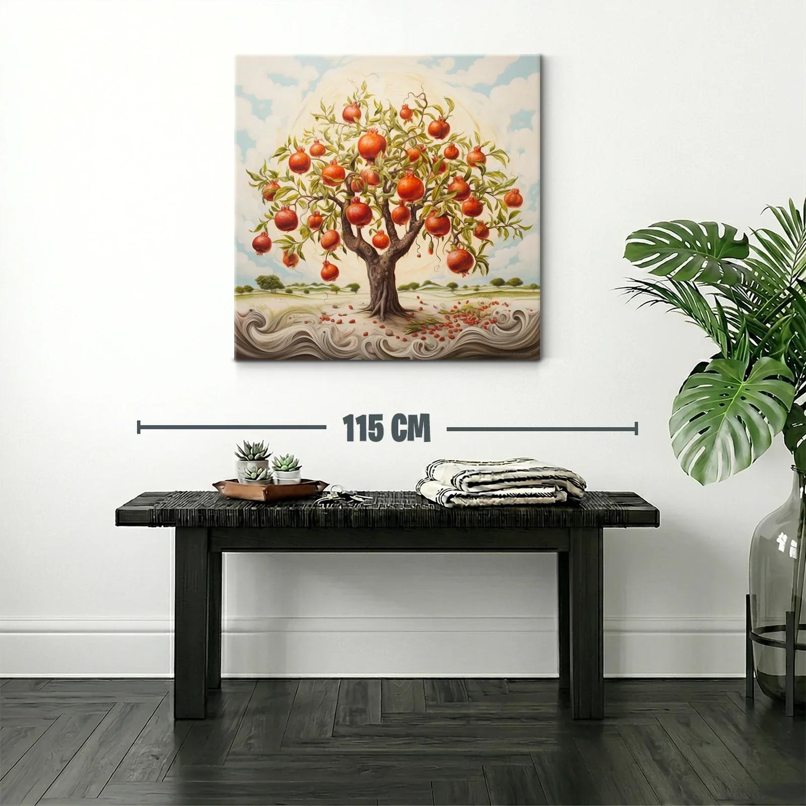 Árbol de granadas en paisaje onírico y vibrante — miniatura 2