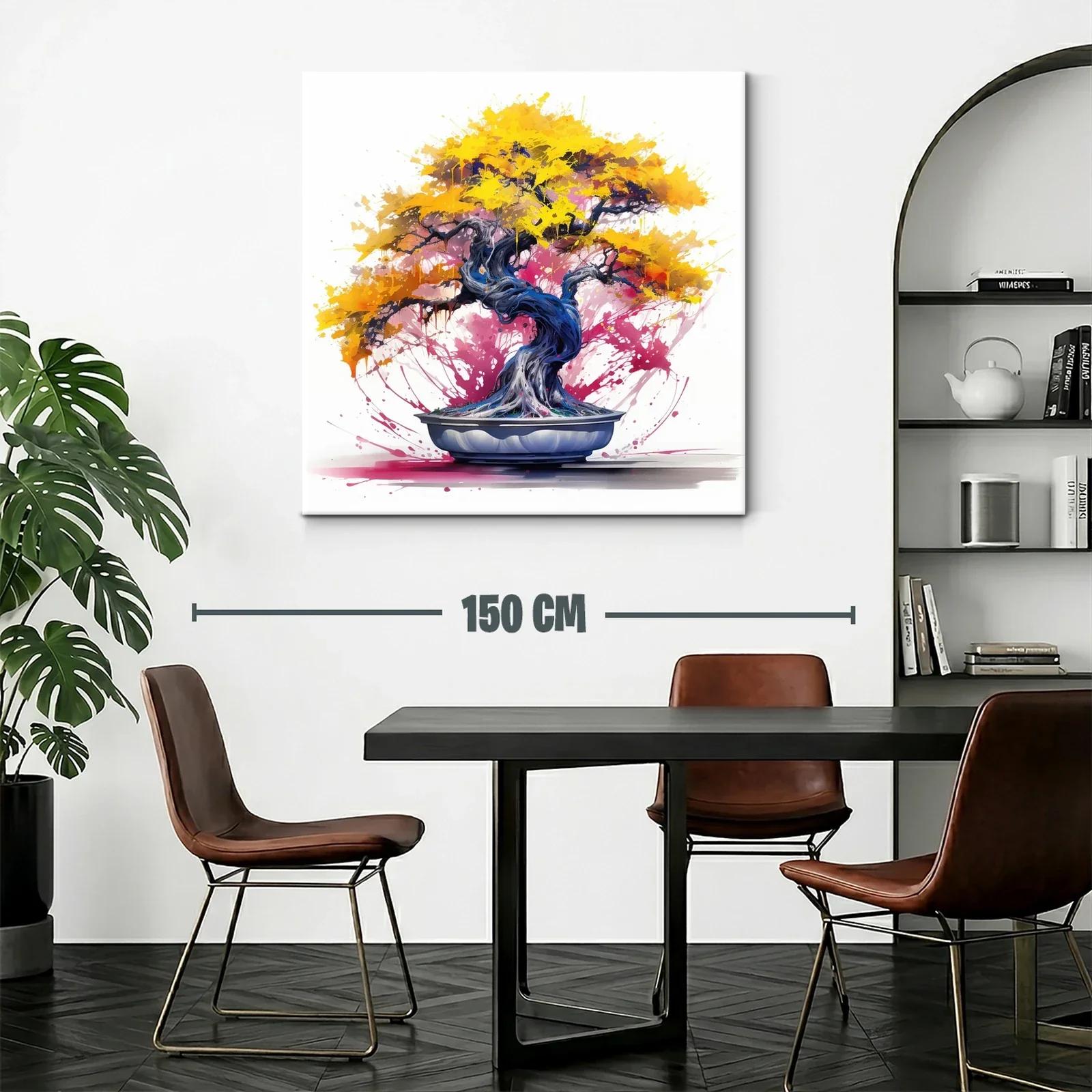 Árbol bonsái vibrante con tonos cálidos y energía dinámica — miniatura 2