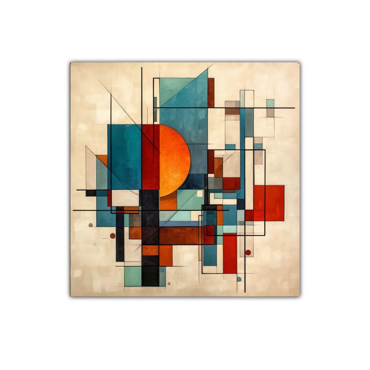 Composición geométrica con formas y colores vibrantes — imagen principal