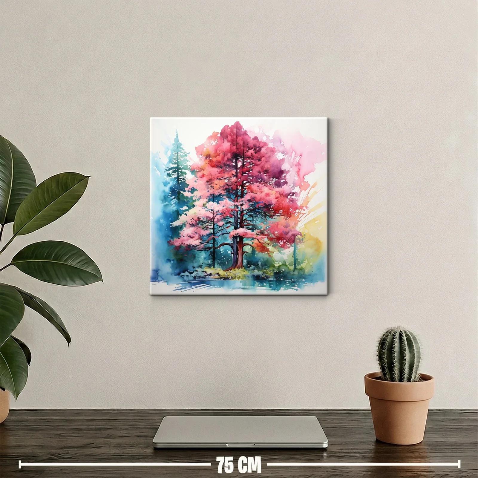Árbol en tonos vivos con vibrantes matices naturales — miniatura 2