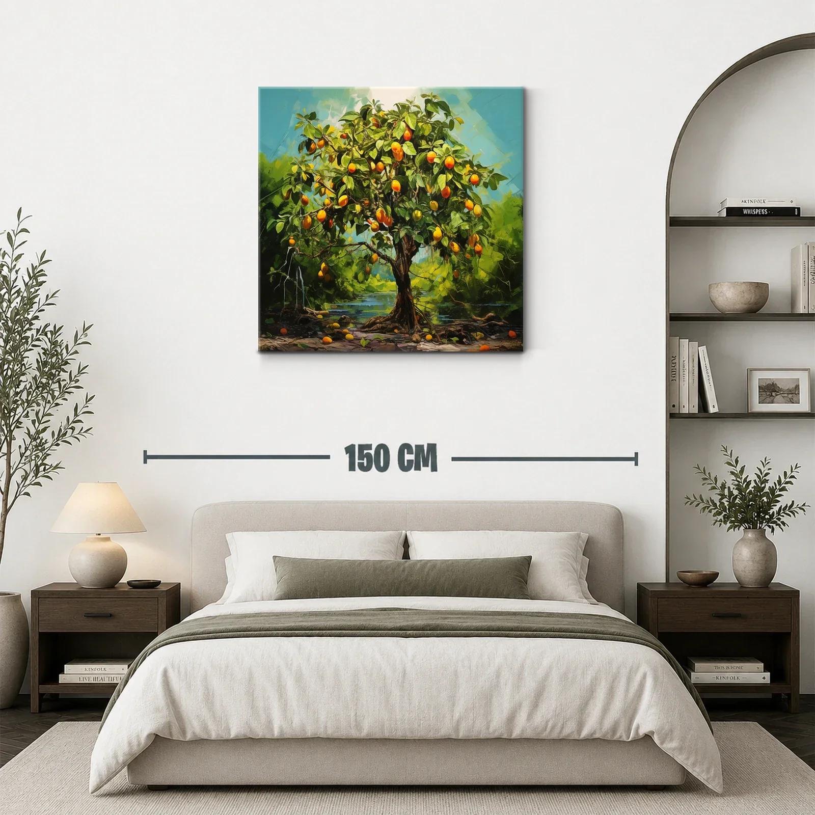 Árbol frutal con frutos naranjas vibrantes en paisaje natural — miniatura 3