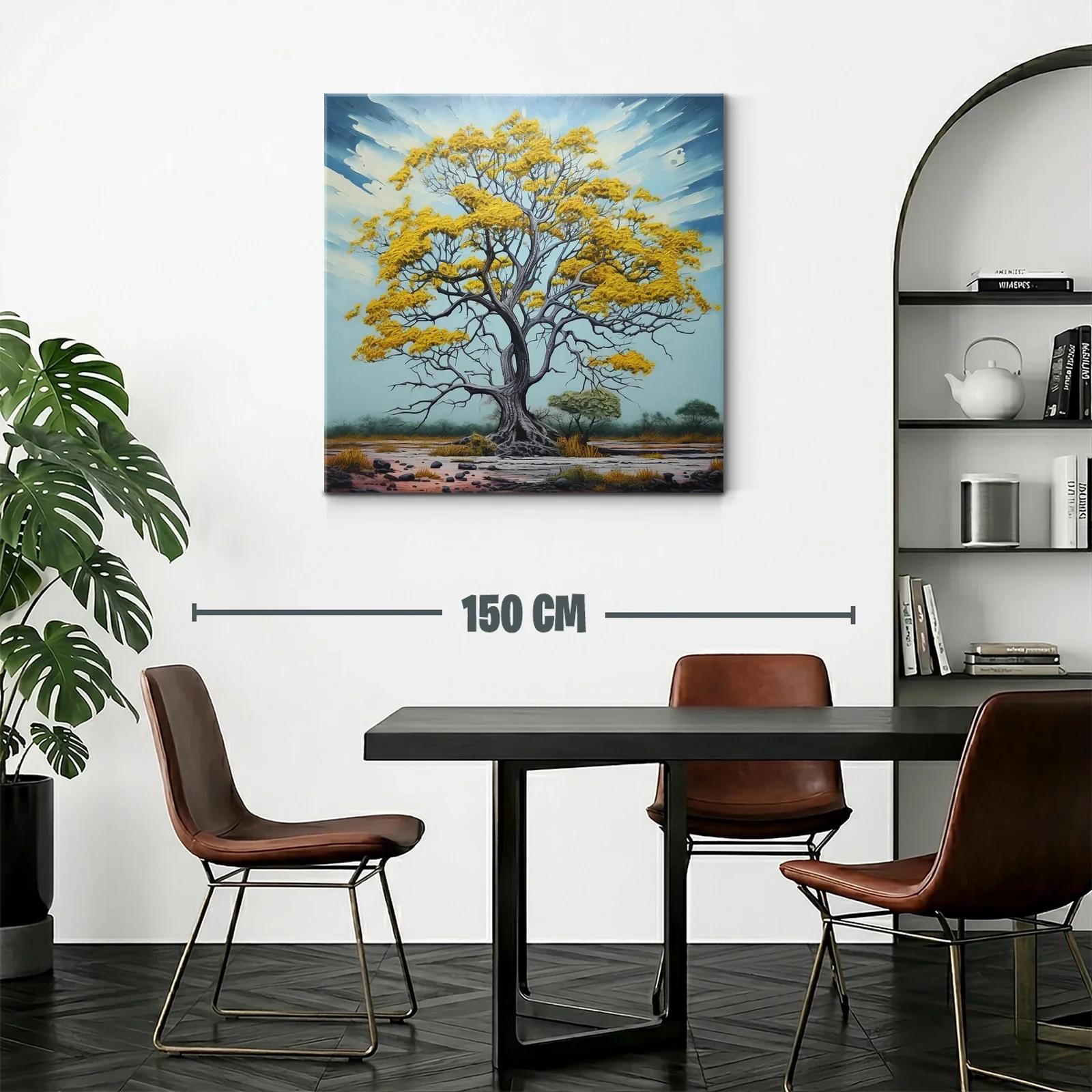 Árbol Dorado en Paisaje Sereno y Natural — miniatura 2