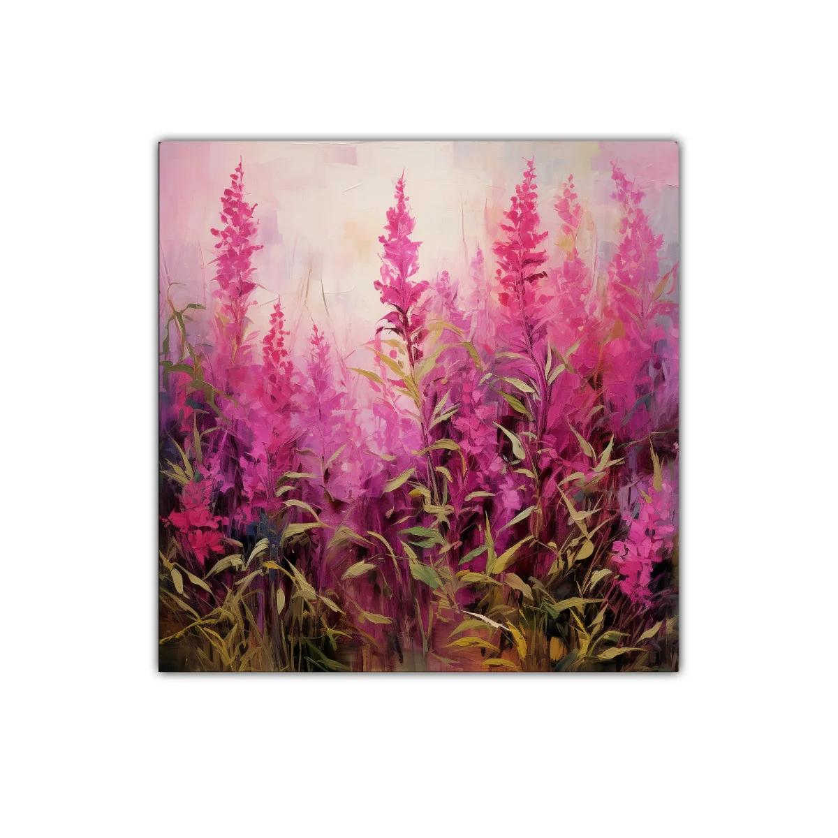 Cuadro con flores fucsias que transmiten energía y vitalidad — imagen principal