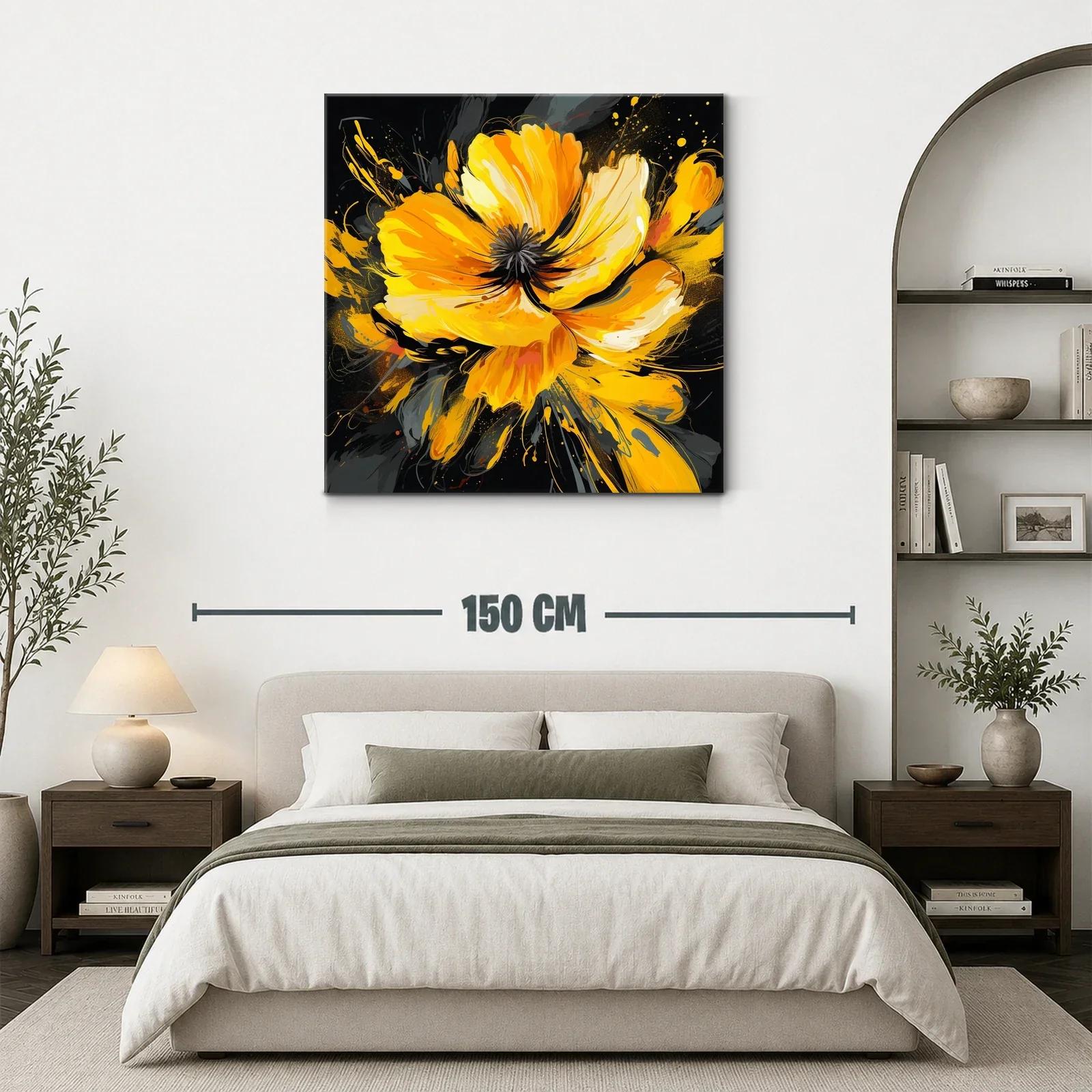 Impacto floral en tonos vibrantes naranja y amarillo — miniatura 3
