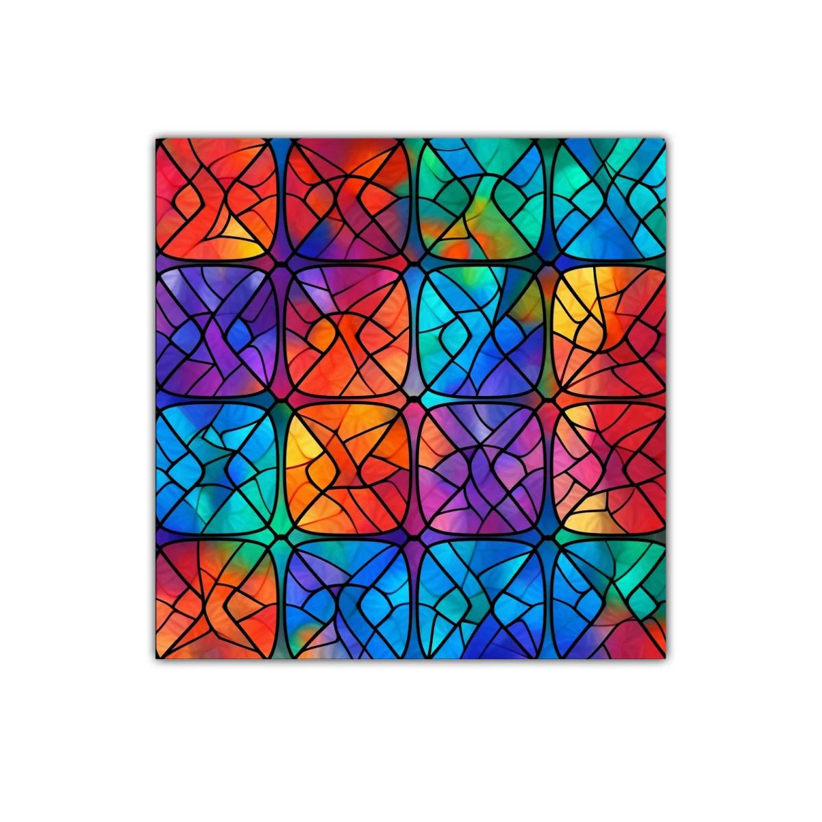Cuadro decorativo con diseño abstracto y vibrante colorido — miniatura 1