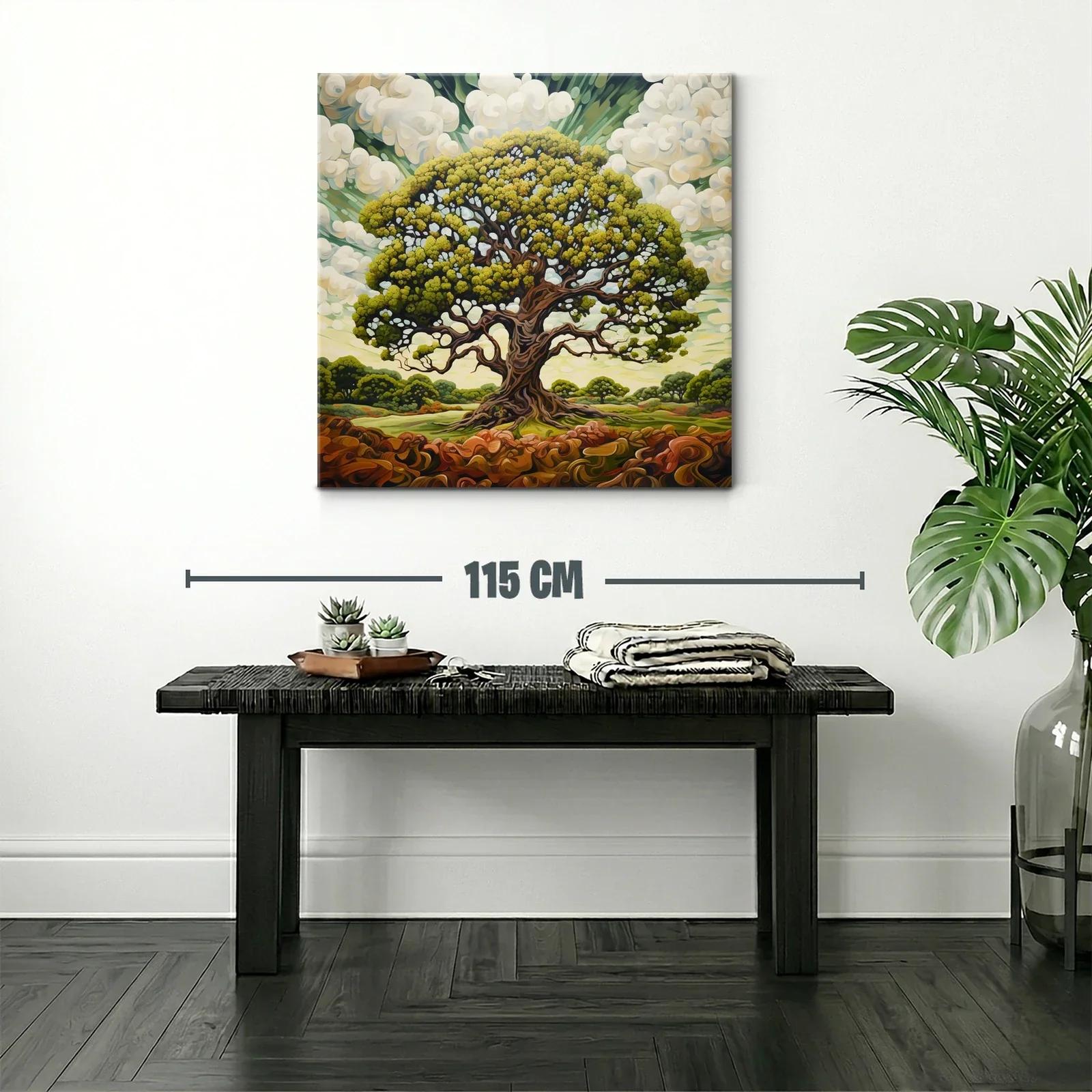 Majestuoso árbol con follaje vibrante en paisaje natural — miniatura 2