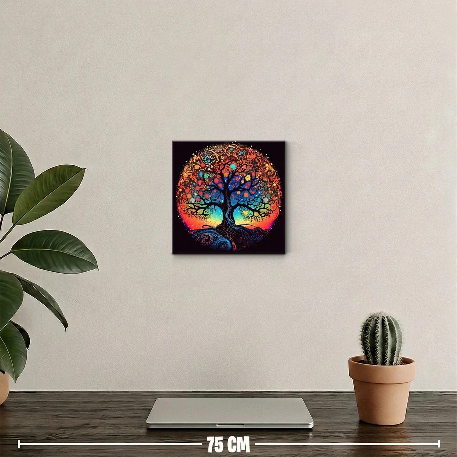 Árbol de la vida con colores vibrantes y detalles en espiral — miniatura 2
