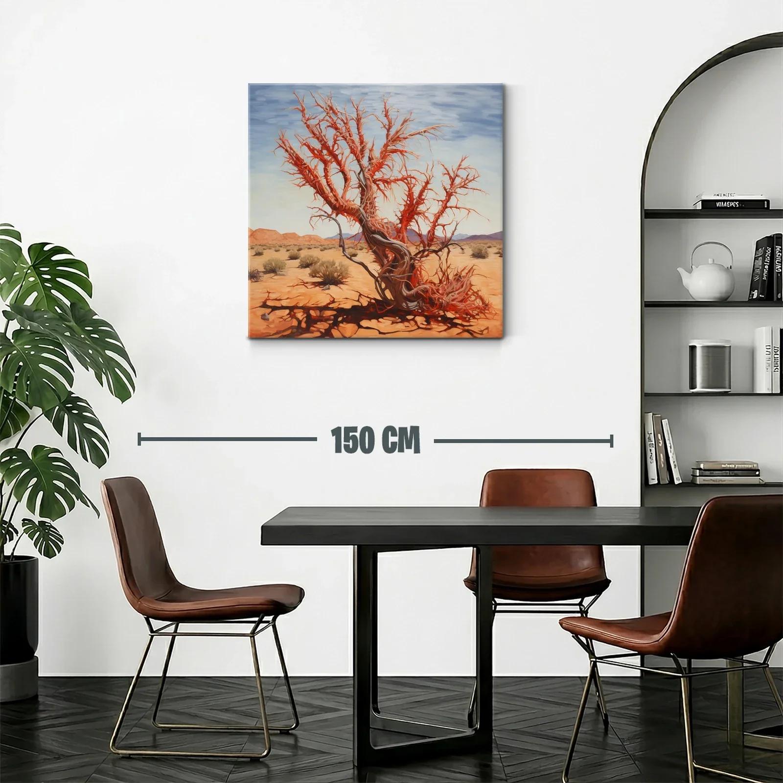 Árbol Seco en Paisaje Árido de Tonos Cálidos — miniatura 2