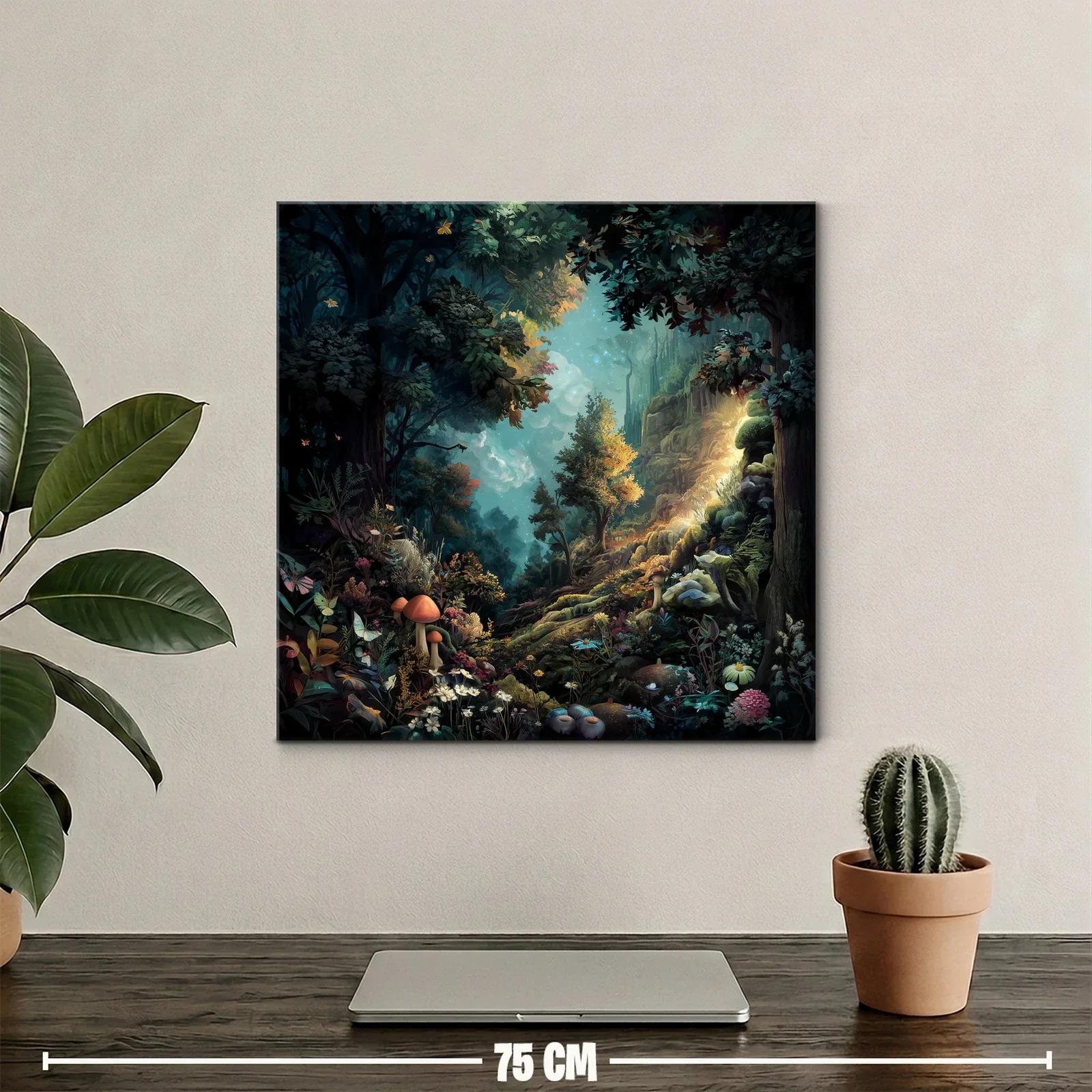 Bosque encantado lleno de vida y luz mágica — miniatura 2