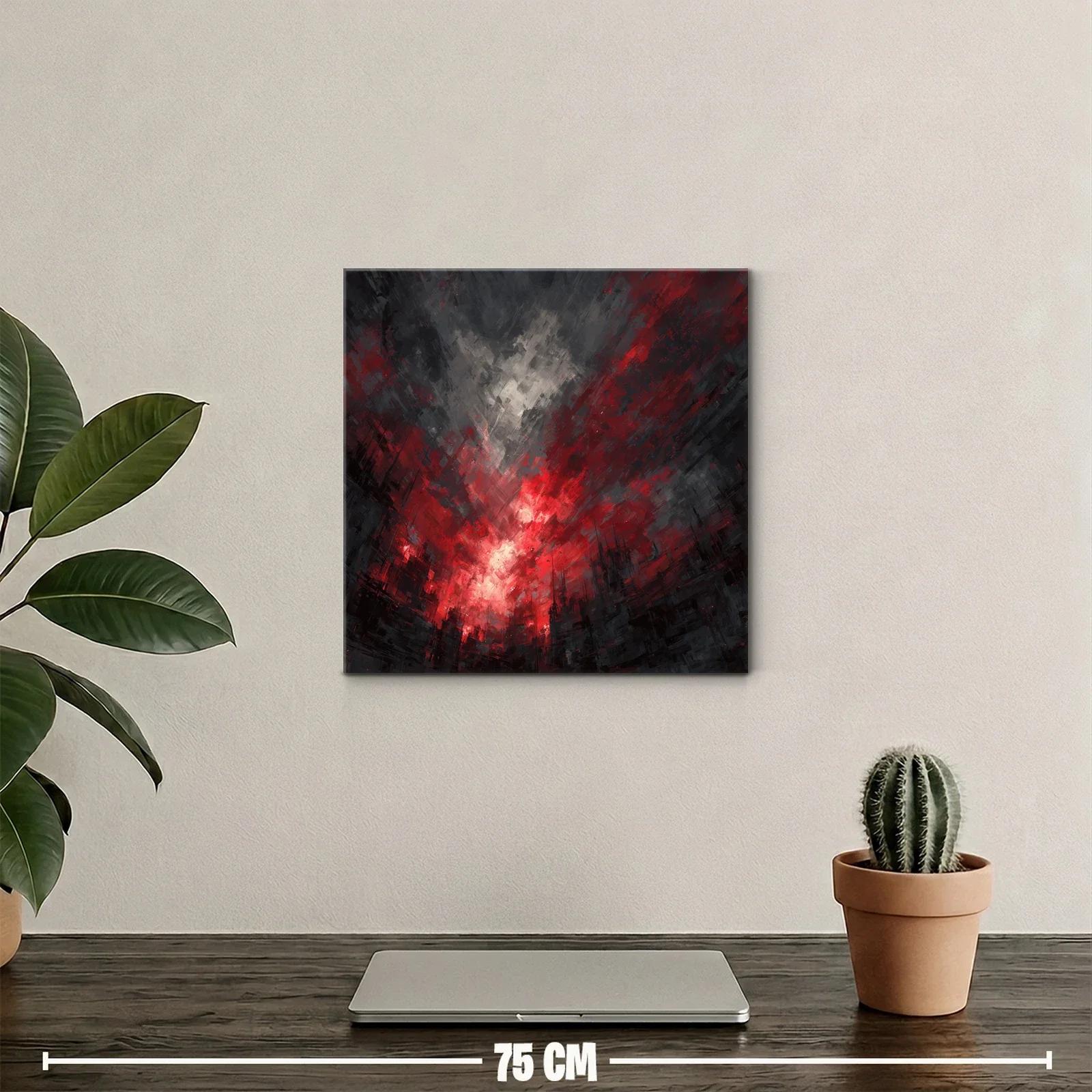 Impactante explosión de luces rojas y sombras urbanas — miniatura 2