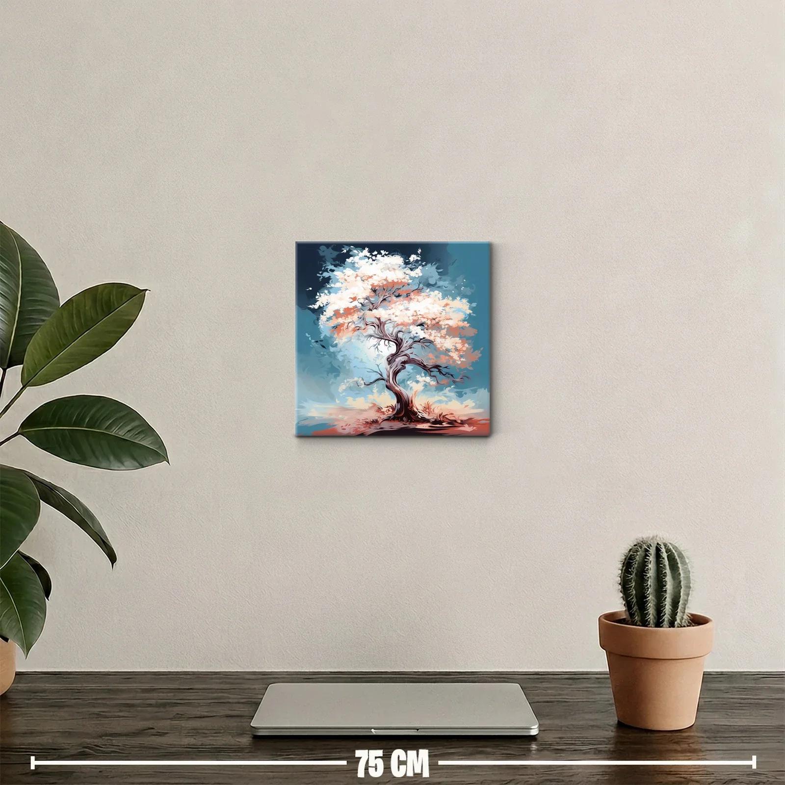 Árbol de colores suaves en paisaje etéreo — miniatura 2