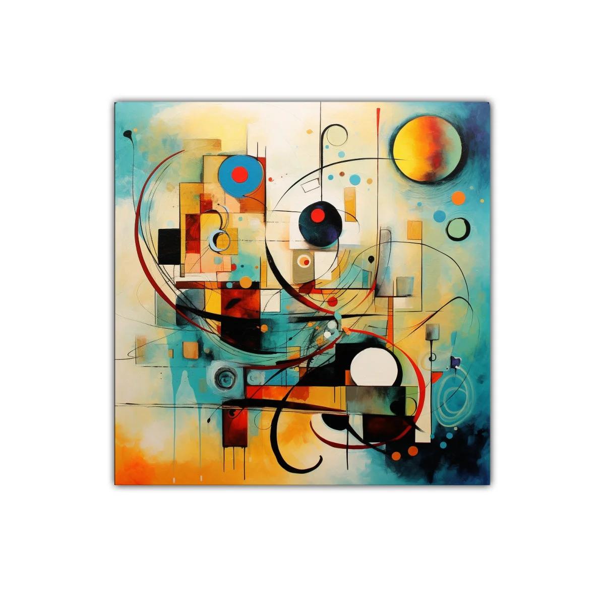 Composición abstracta con formas y colores vibrantes — imagen principal