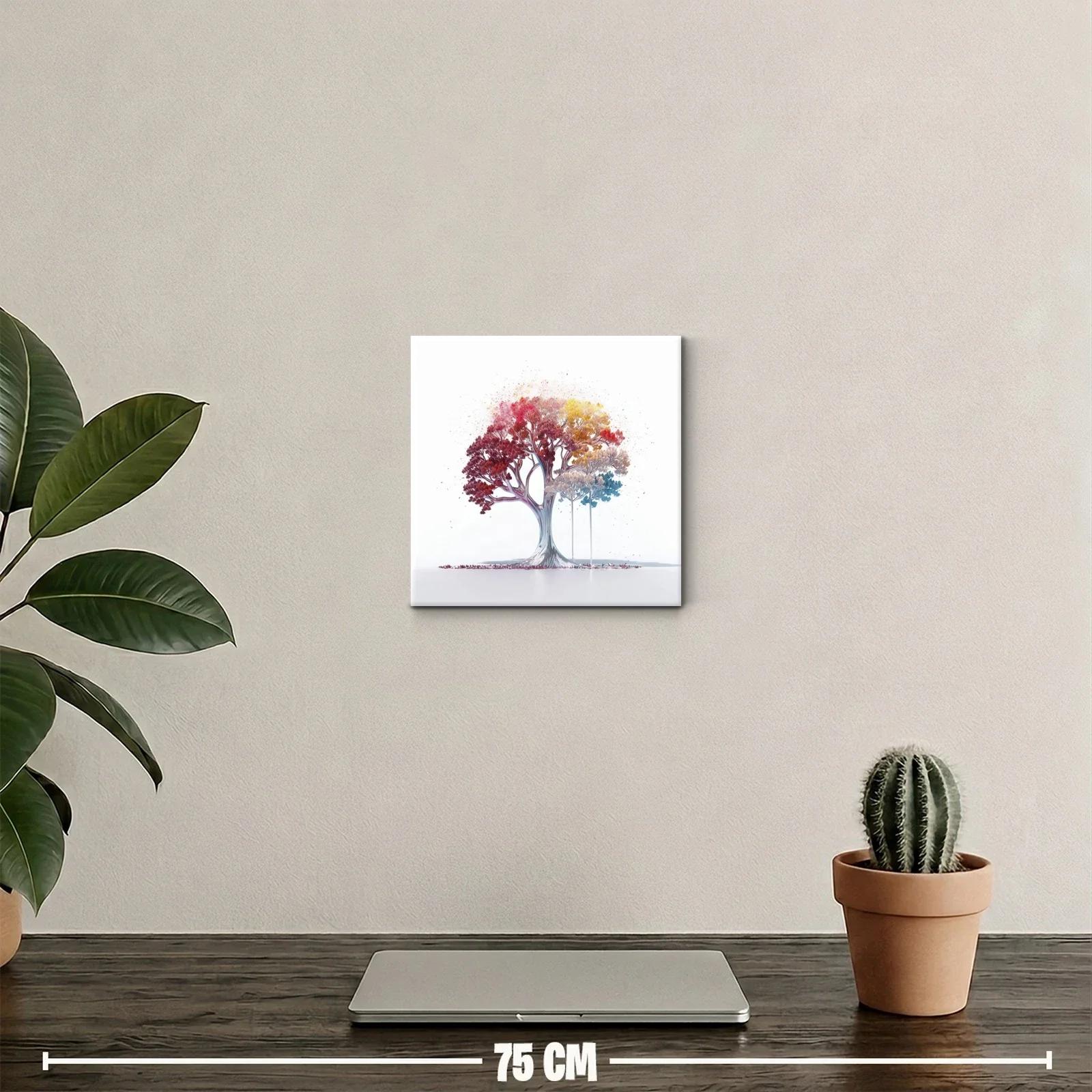 Árbol multicolor con tonos vibrantes y delicados — miniatura 2