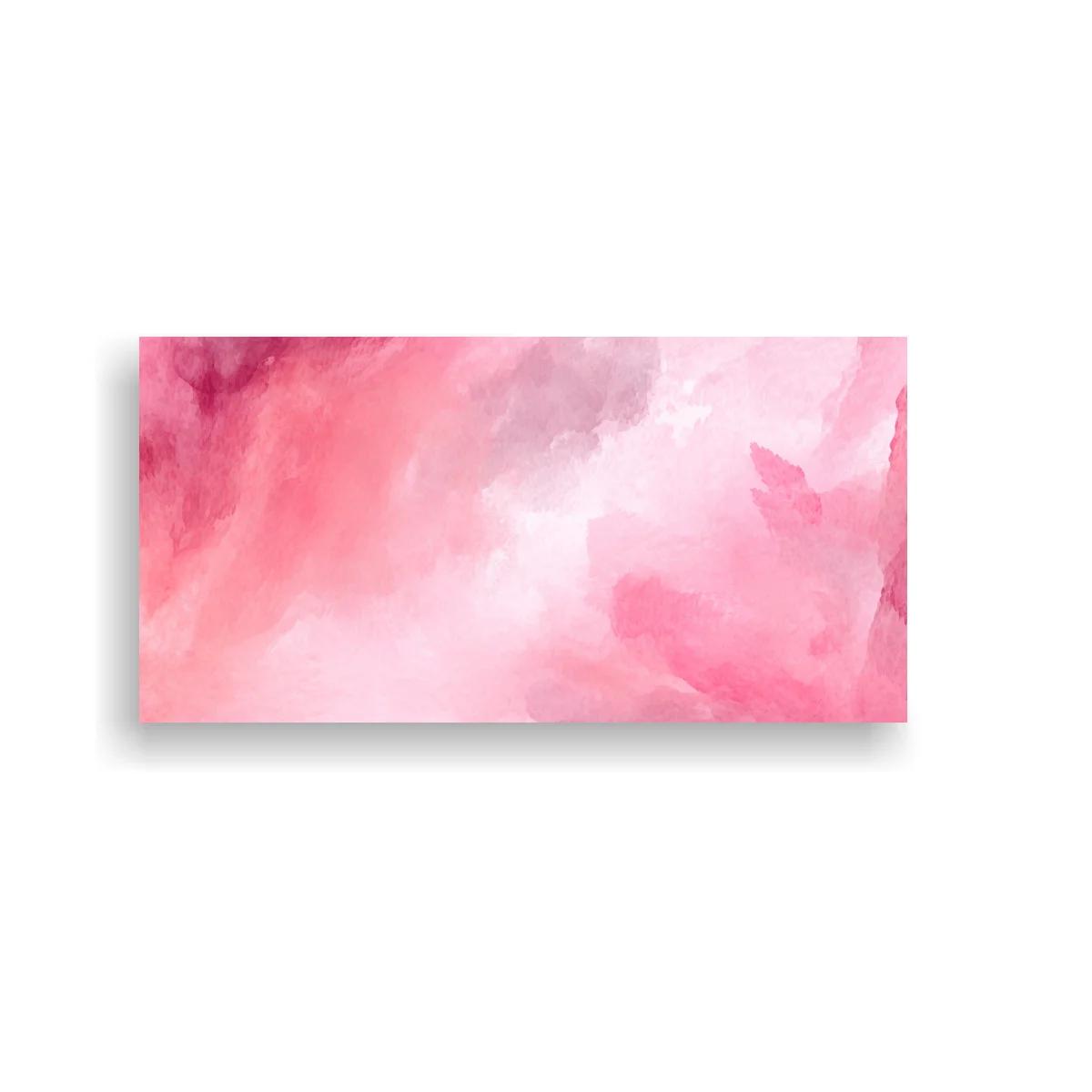 Cuadro nube de acuarela rosa con bordes intensos