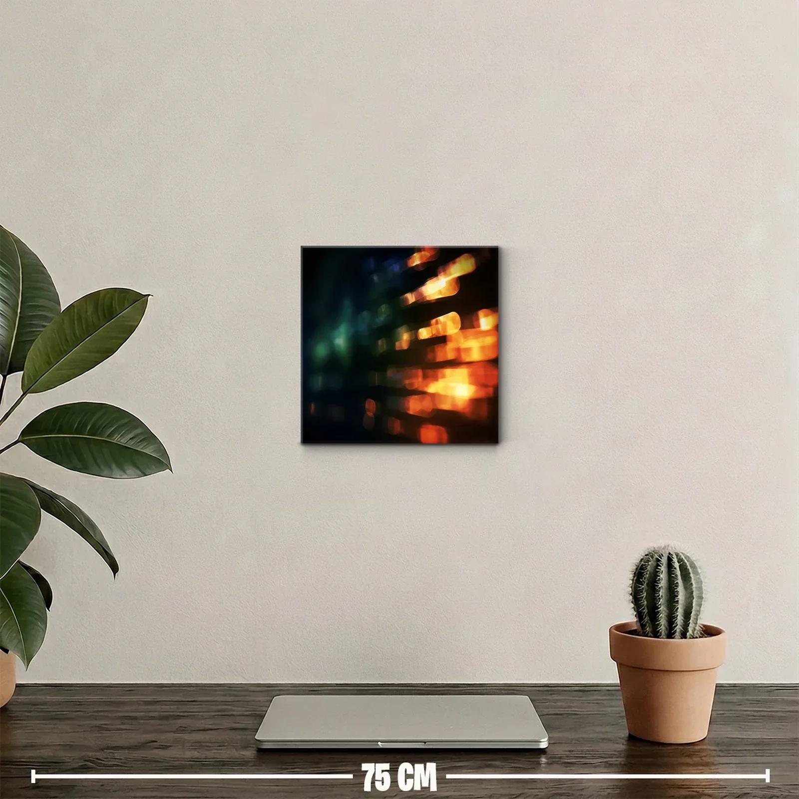 Luz abstracta en tonos cálidos y fríos para decoración moderna — miniatura 2