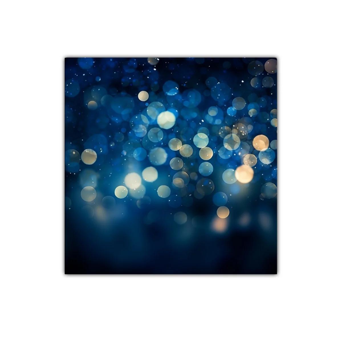 Brillos abstractos en tonos azul y dorado para decorar