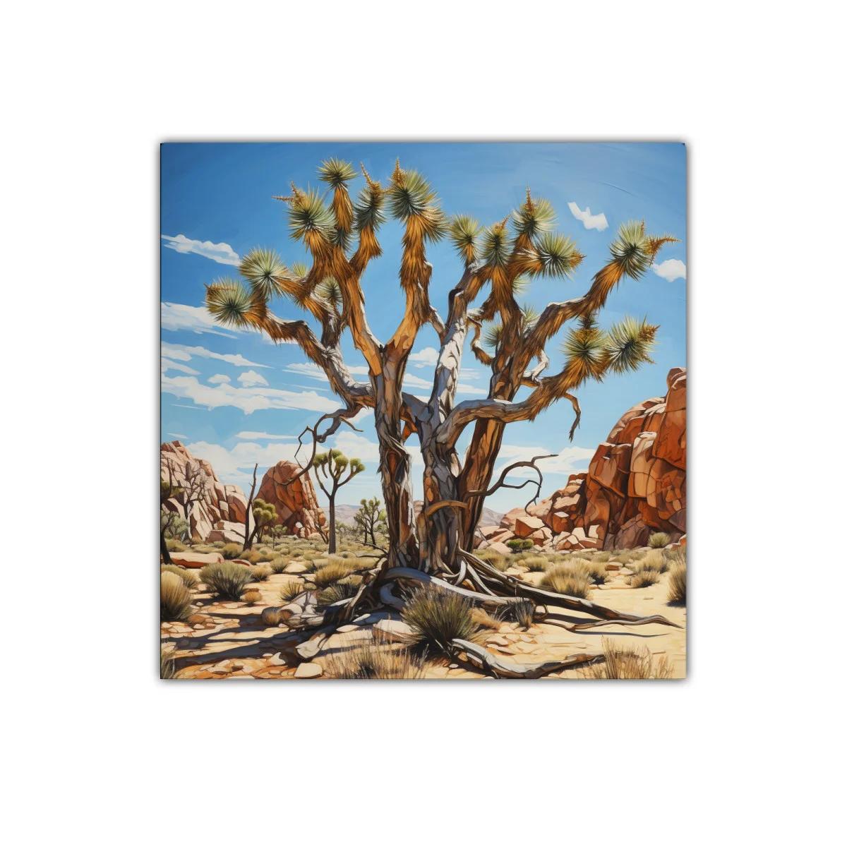 Árbol desértico en paisaje rocoso bajo cielo azul — miniatura 1