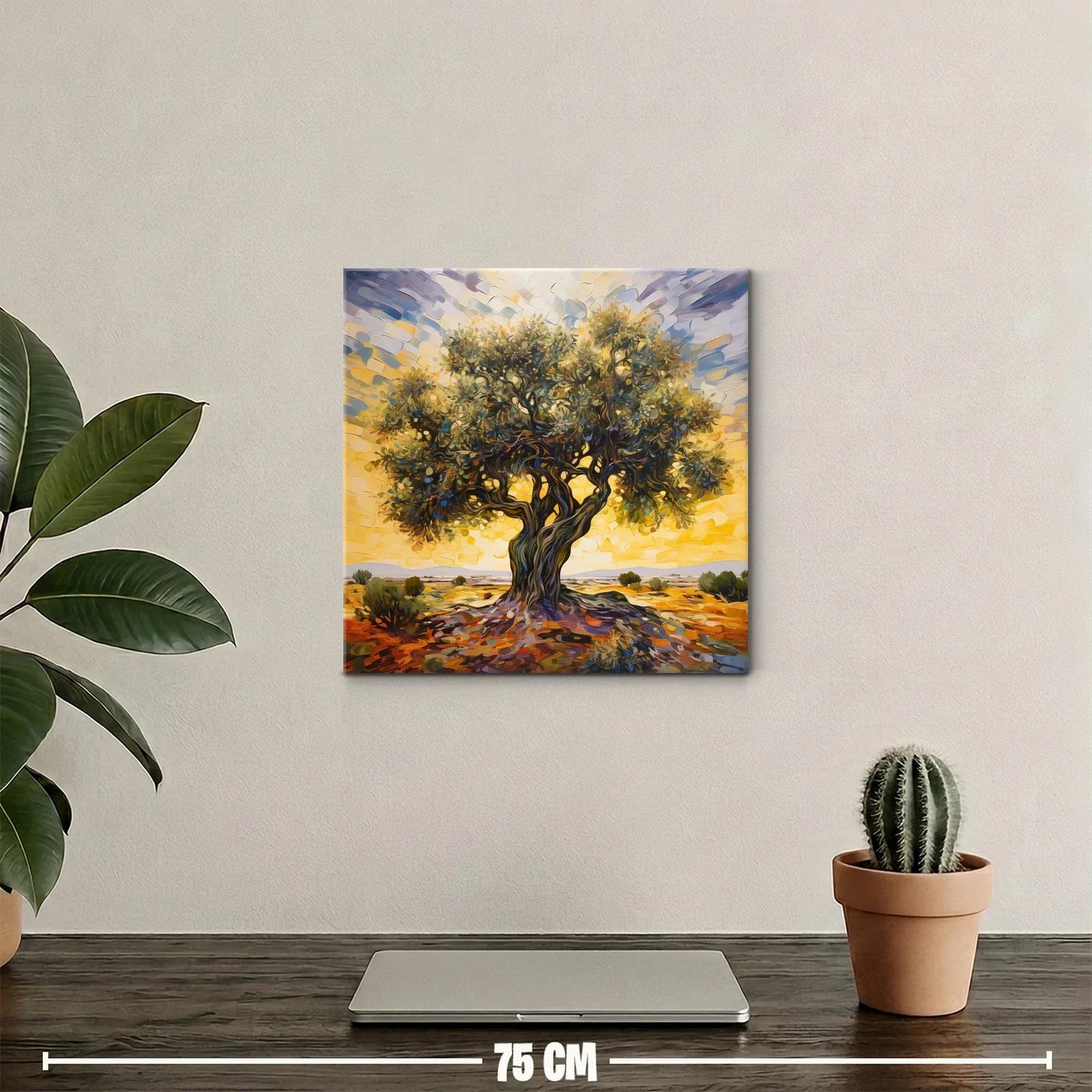 Magnífico árbol solitario en paisaje cálido y vibrante — miniatura 2
